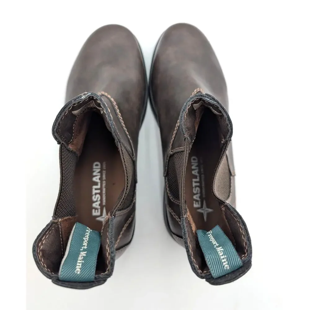 Eastland Cyrus Chelsea Ankle Boots Round Toe Men's Dark Brown Size US10D EU44